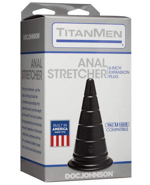 Titanmen 6″ Anal Stretcher – Black
