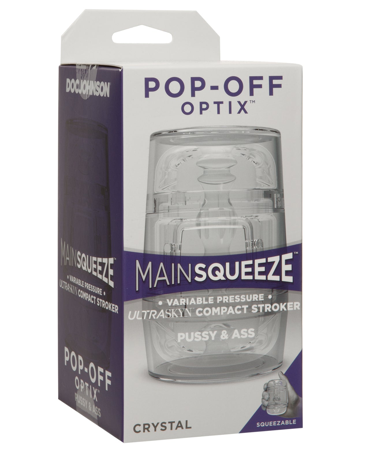 Main Squeeze Pop Off Optix – Crystal Pussy & Ass