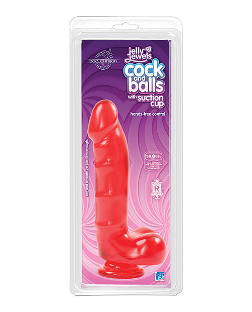Jelly Cock w/Suction Cup – Ruby