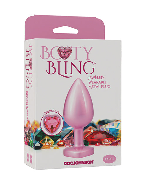 Booty Bling Jeweled Metal Plug – Large Pink