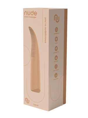 NUDE Laurel Rechargeable Travel Massager - Tan