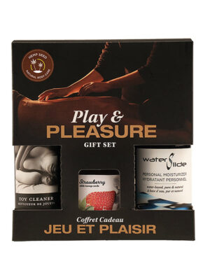 Earthly Body Play & Pleasure Gift Set - Asst. Strawberry