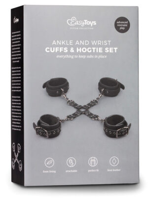 Easy Toys Hogtie w/Hand & Anklecuffs - Black