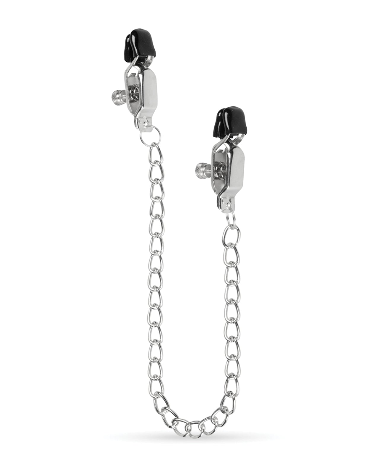 Easy Toys Big Nipple Clamps w/Chain – Silver