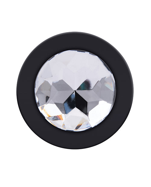 Gemsations 3 pc 2.75" & 3.15" & 3.7" Silicone Bling Bling Butt Plug Training Set - Black - Image 6