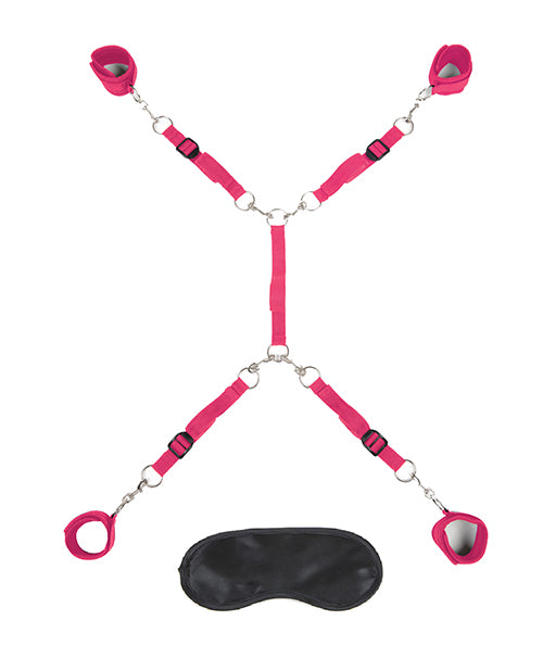 Lux Fetish Bed Spreader – Hot Pink