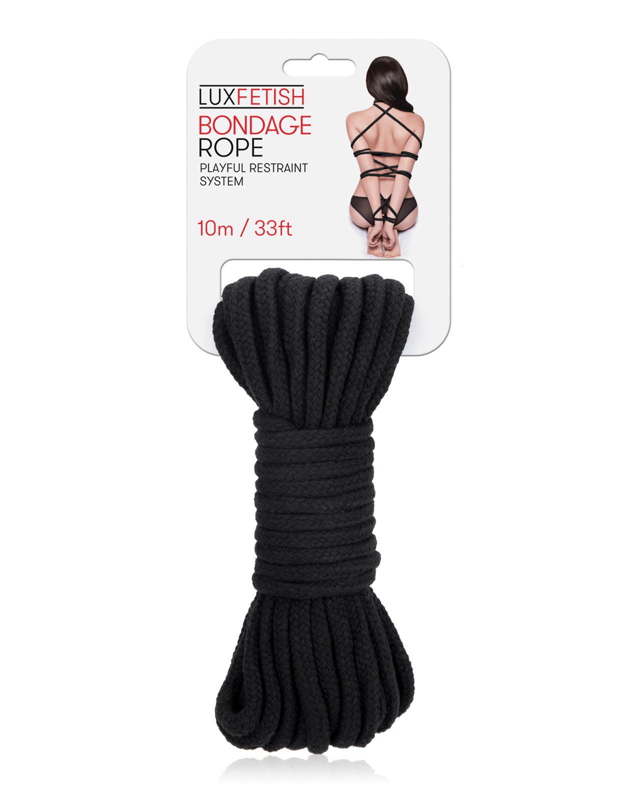 Lux Fetish Bondage Rope – 10m/33 ft Black