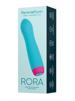 Femme Funn Rora Rotating Bullet - Turquoise