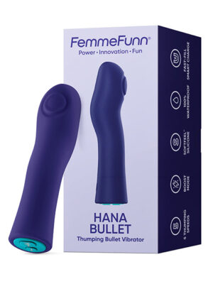 Femme Funn Hana Fingerlike Thumping Bullet - Dark Purple