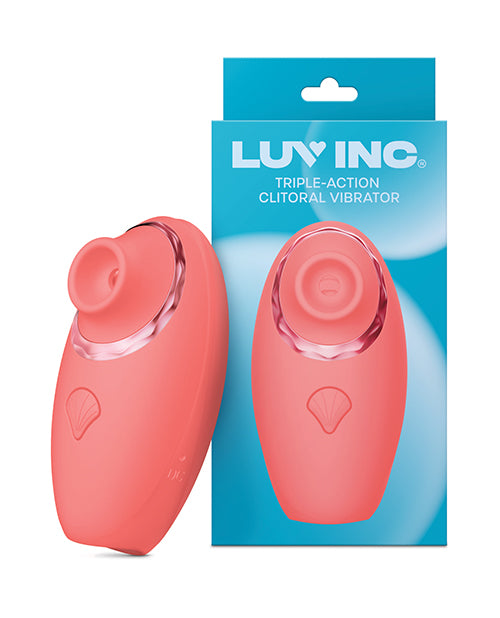 Luv Inc. Triple – Action Clitoral Vibrator – Coral