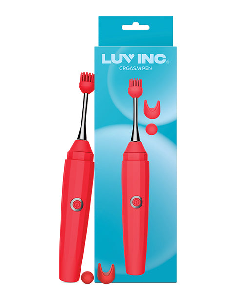 Luv Inc. Orgasm Pen w/Three Attachments – Red