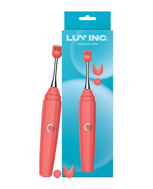 Luv Inc. Orgasm Pen w/Three Attachments – Coral