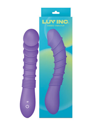Luv Inc. Ribbed G-Spot Vibrator - Purple
