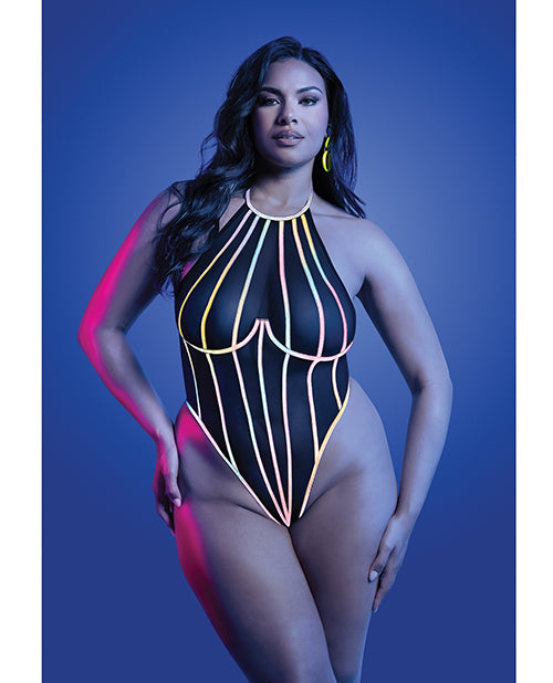 Solar Flare Flash Reflective Binding Halter Tie Teddy – Black QN