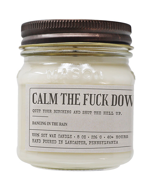 Calm The Fuck Down – Funny Candle 8 oz Soy Wax