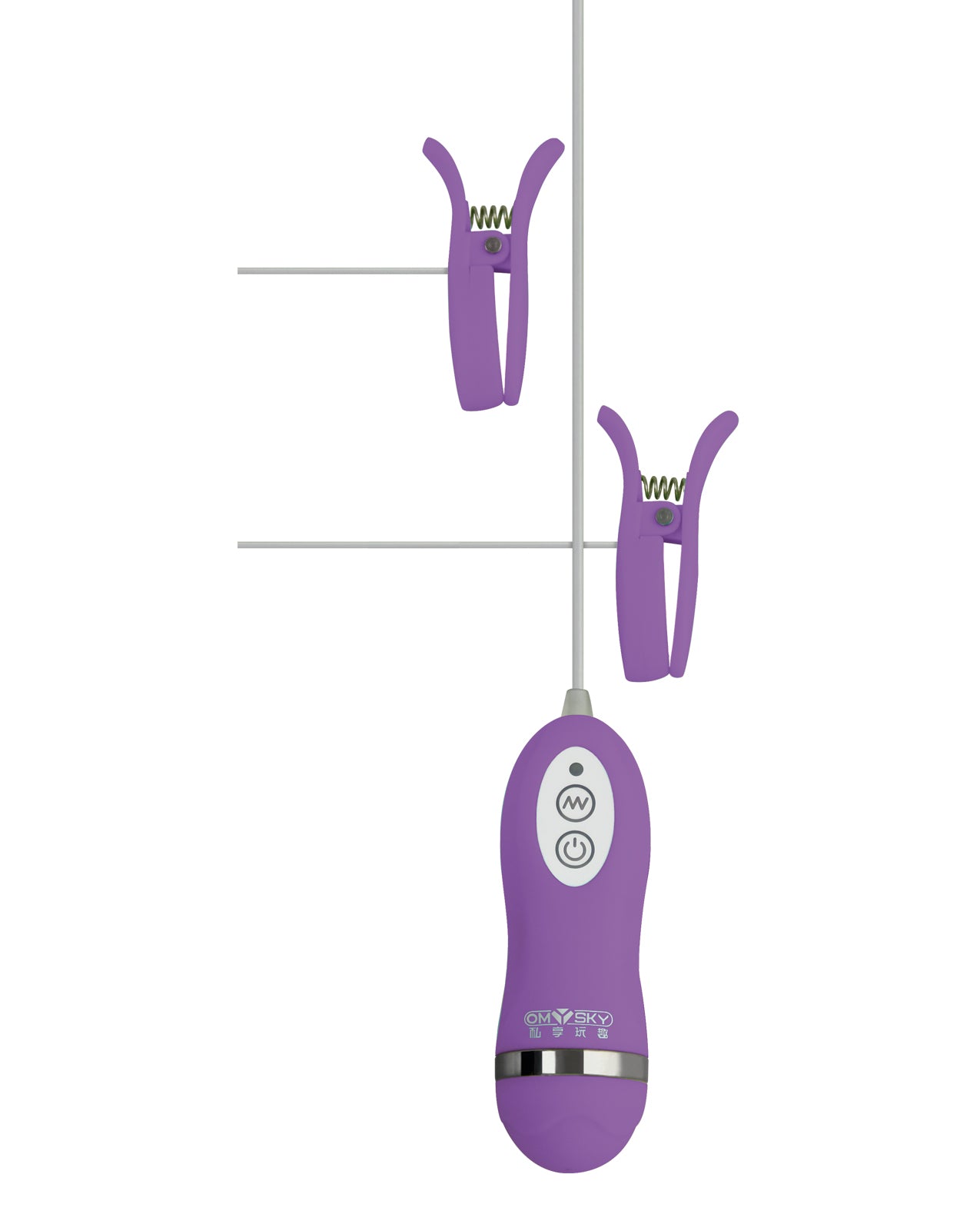 GigaLuv Vibro Clamps – 10 Functions Purple