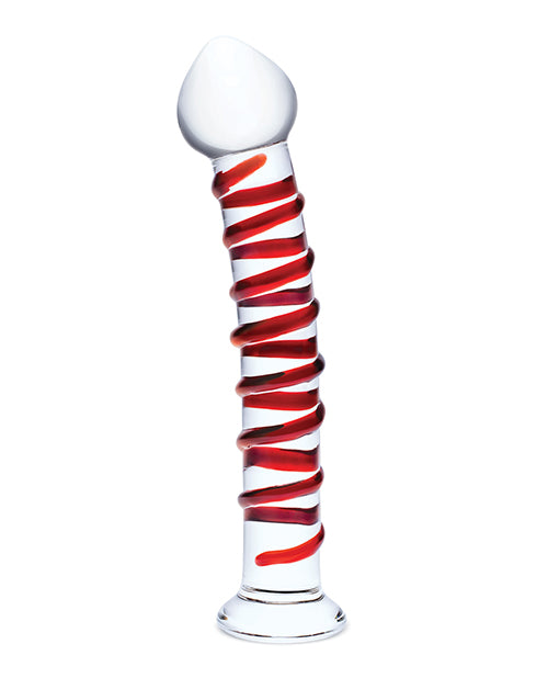 Glas 10" Mr. Swirly Dildo - Red - Image 2