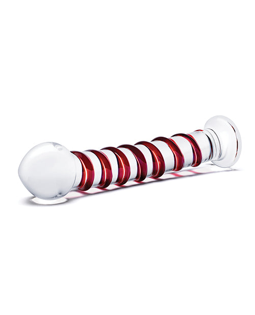 Glas 10" Mr. Swirly Dildo - Red - Image 3