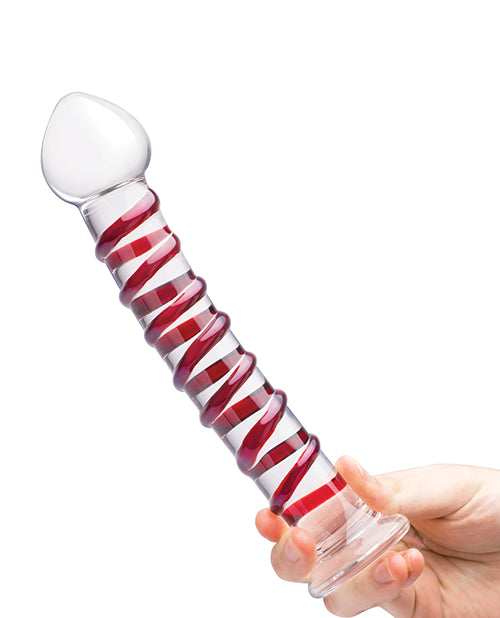 Glas 10" Mr. Swirly Dildo - Red - Image 10