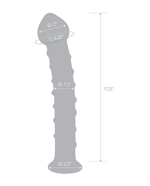 Glas 10" Mr. Swirly Dildo - Red - Image 12