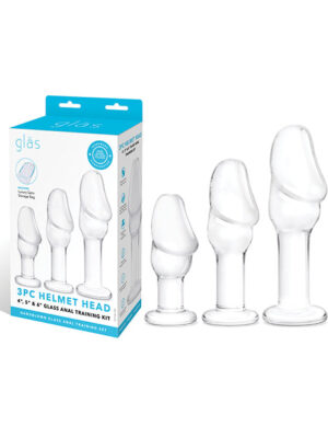 Glas Helmet Head Anal Training Kit - Set of 3