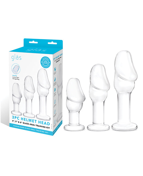 Glas Helmet Head Anal Training Kit – Set of 3
