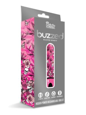 Buzzed 3.5" Rechargeable Bullet - Blazing Beauty Pink