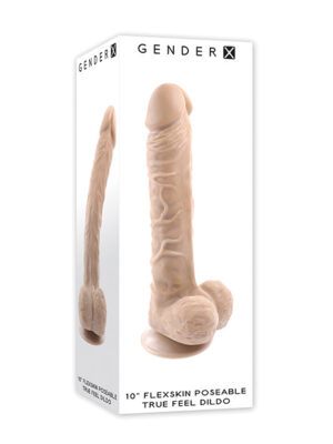 Gender X Flexskin Poseable True Feel 10" Dildo - Light