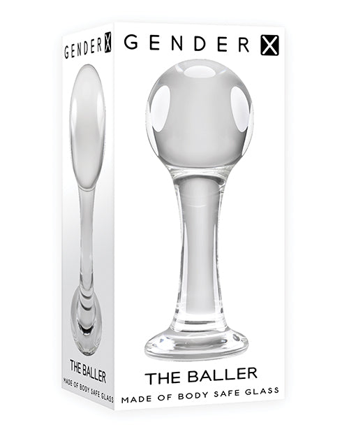 Gender X The Baller Glass Plug – Clear
