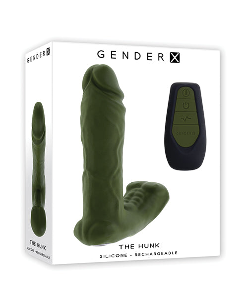 Gender X The Hunk Dual Anal Vibrator w/Remote Control – Green