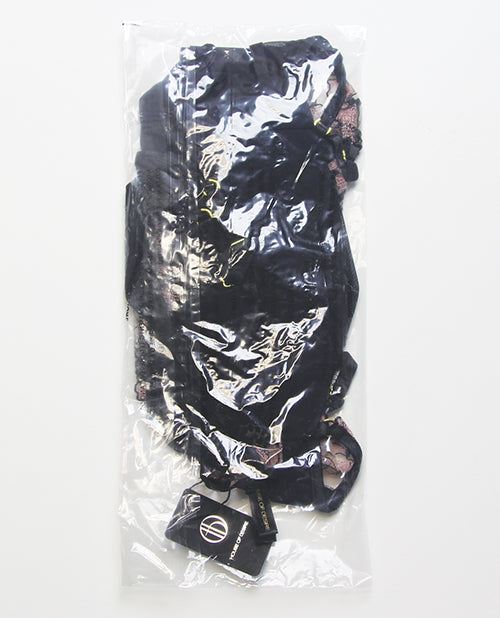 Nova Lace & Mesh Babydoll w/G-String 2 pc Set - Black SM - Image 12