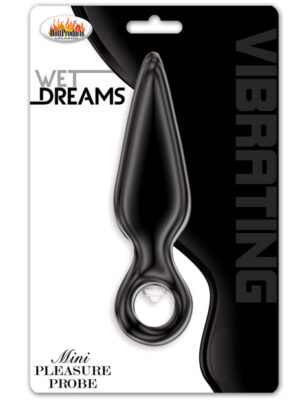 Wet Dreams Vibrating Mini Pleasure Probe - Black