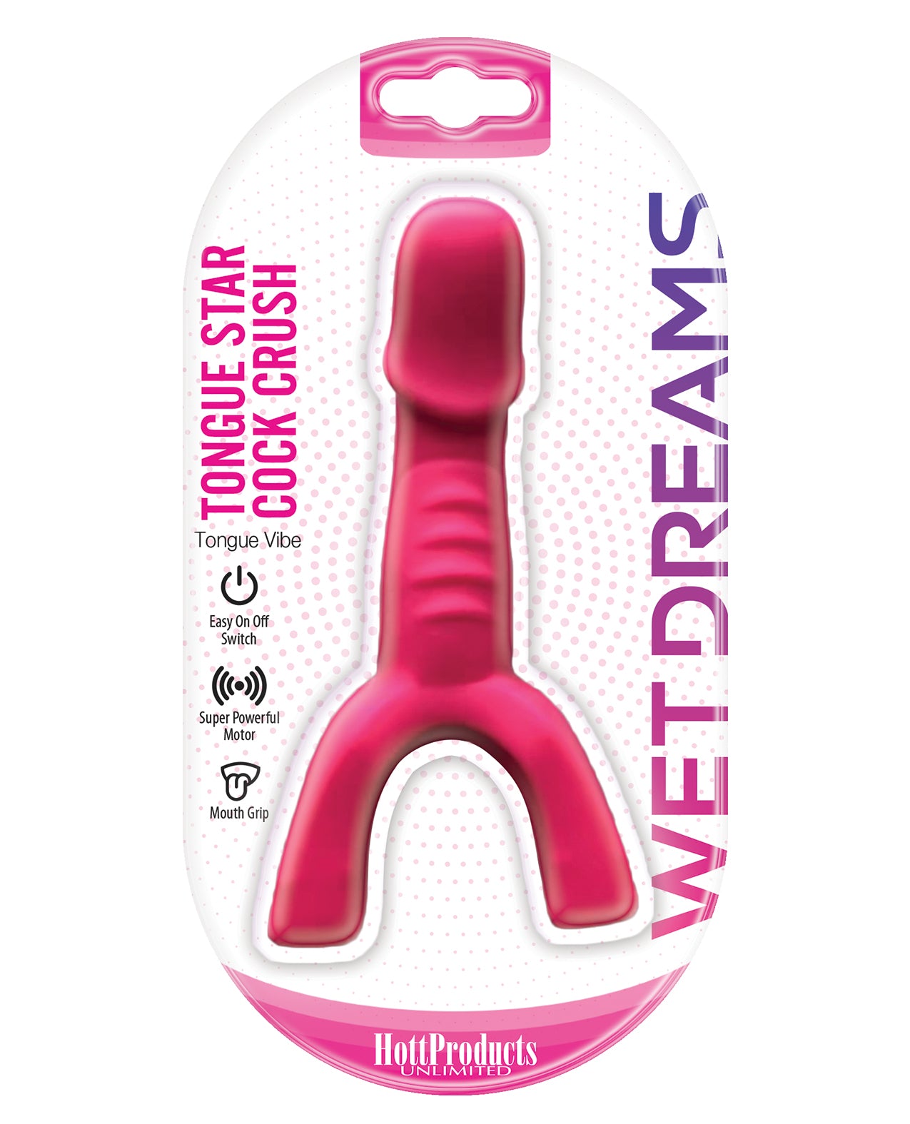 Wet Dreams Tongue Star Cock Crush Vibe – Pink