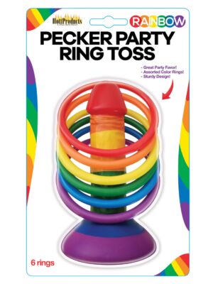Rainbow Pecker Party Ring Toss