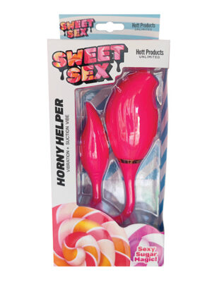 Sweet Sex Horny Helper Vibration & Suction Vibe - Magenta