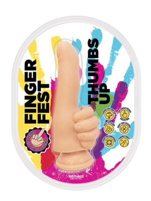 Finger Fest Thumbs Up Dildo - Flesh