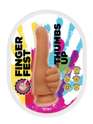 Finger Fest Thumbs Up Dildo - Tan