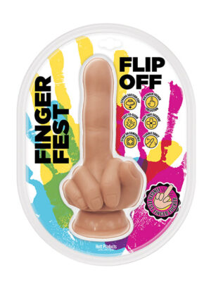 Finger Fest Flip Off Dildo - Flesh