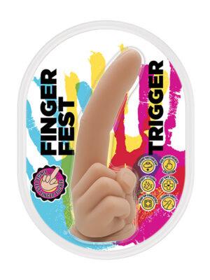 Finger Fest Trigger Dildo - Flesh