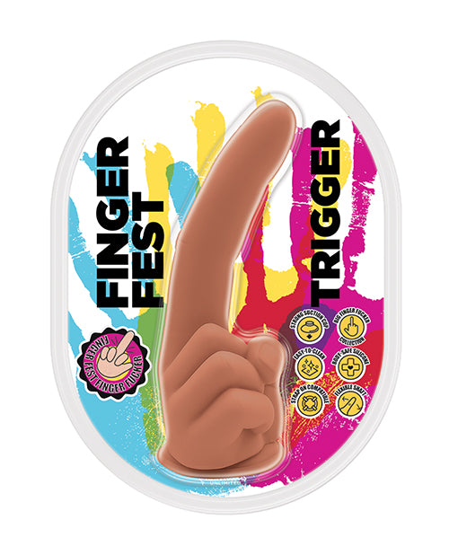 Finger Fest Trigger Dildo - Tan - Image 2