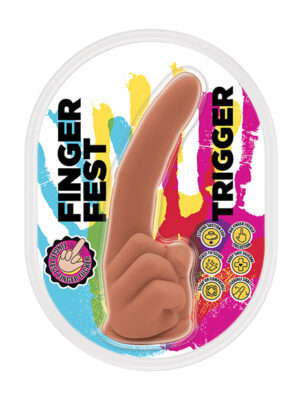 Finger Fest Trigger Dildo - Tan