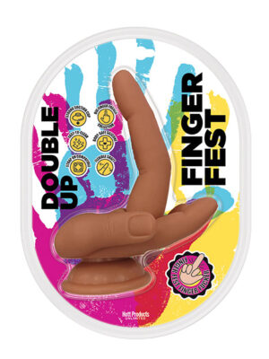 Finger Fest Double Up Dildo - Tan