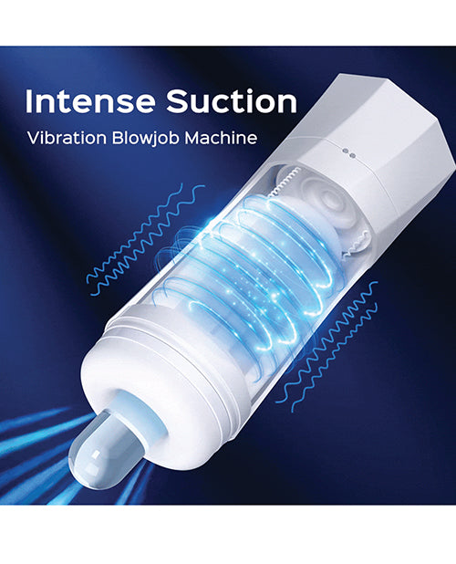 Sky Intense Suction & Vibration Blowjob Machine - White - Image 15