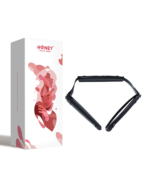 Kinky Play Box Spread Padded Sling Position Aid - Black - Image 5