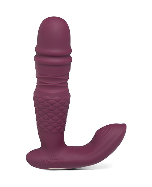 Ryder App-Controlled Thrusting G-spot & Clit Vibrator – Rosy Red