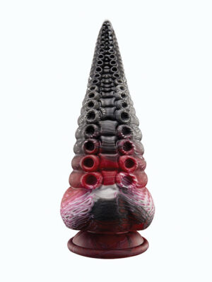 Lava Tentacle Shape Suction Cup Dildo - Multi Color