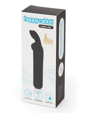 Happy Rabbit Rechargeable Bullet - Black