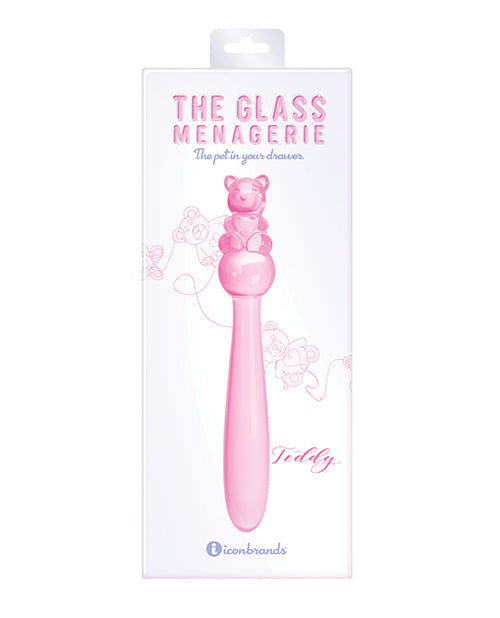 Glass Menagerie Teddy Glass Dildo – Pink