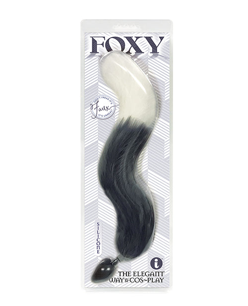 Foxy Fox Tail Silicone Butt Plug – Silver
