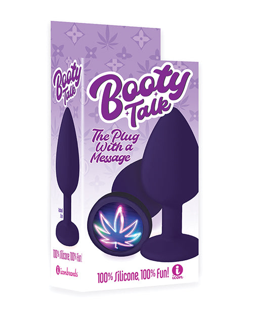 The 9’s Booty Calls Neon Leaf Plug – Purple